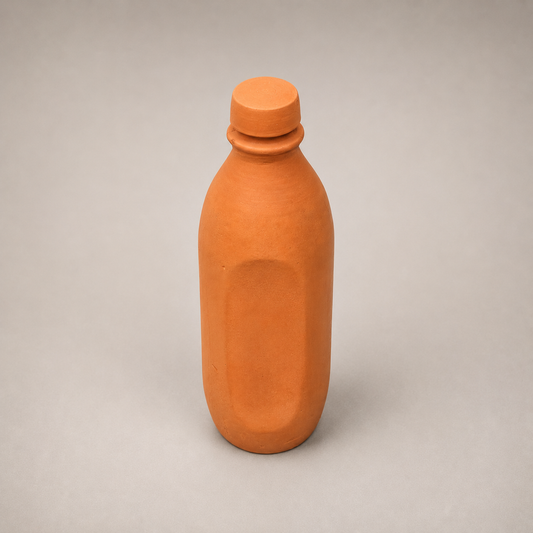 EcoSip Smart | Natural Terracotta Water Bottle | 1300ml