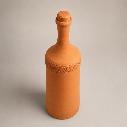 EcoSip Flow | Natural Terracotta Water Bottle | 1300ml