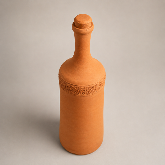 EcoSip Flow | Natural Terracotta Water Bottle | 1300ml