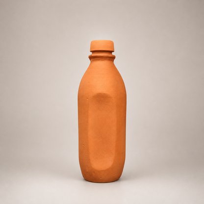 EcoSip Smart | Natural Terracotta Water Bottle | 1300ml