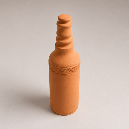 EcoSip Ridge Plus | Natural Terracotta Water Bottle | 1300ml