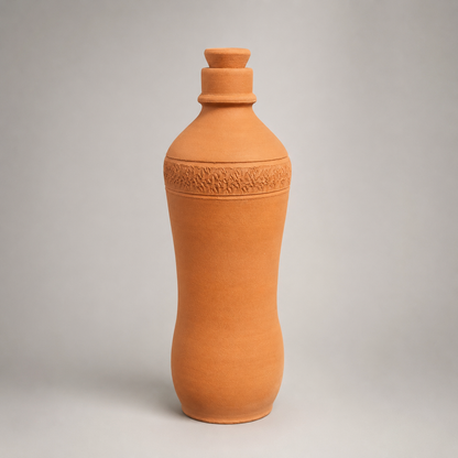 EcoSip Curve | Natural Terracotta Water Bottle | 1300ml