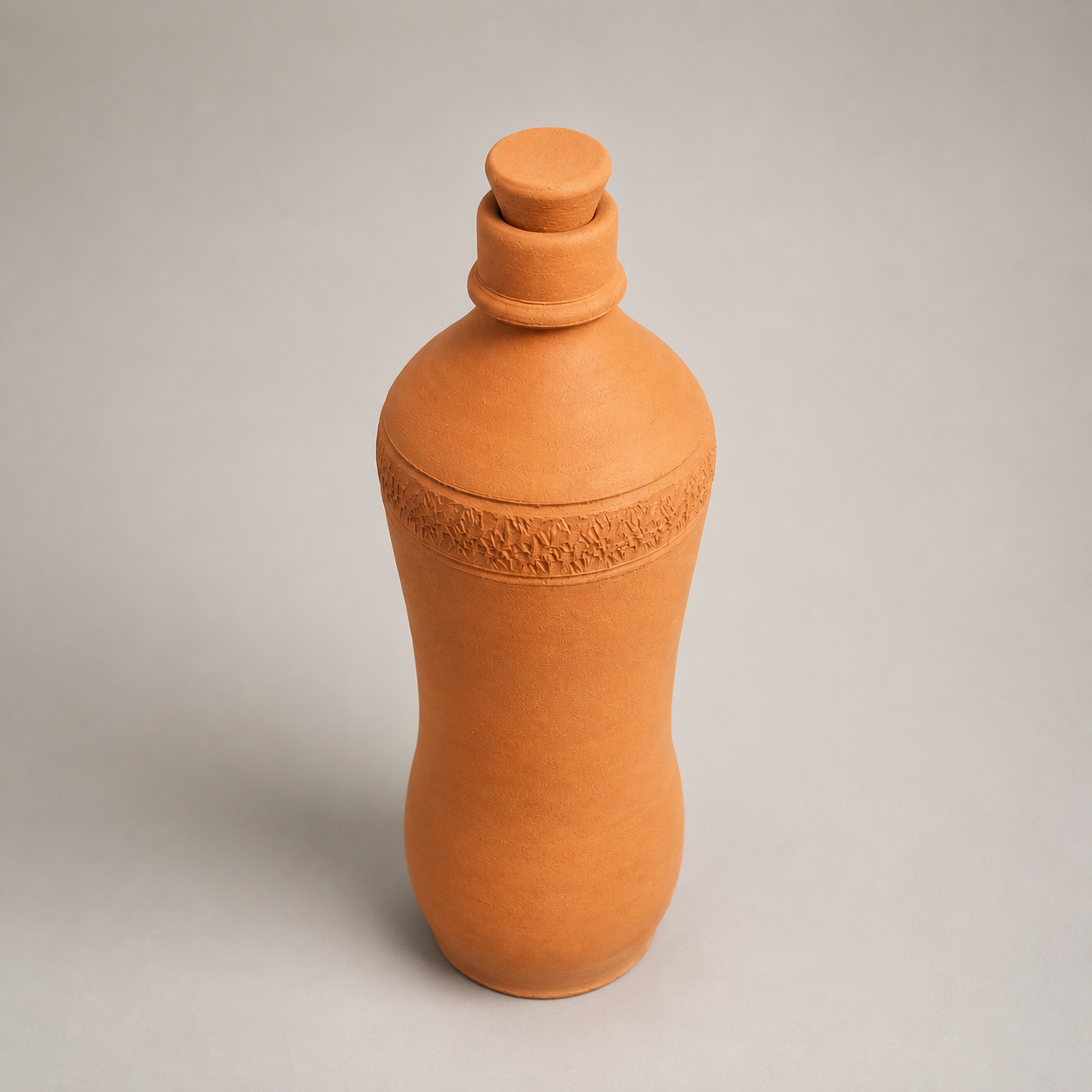 EcoSip Curve | Natural Terracotta Water Bottle | 1300ml