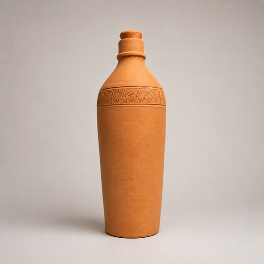 EcoSip Arc | Natural Terracotta Water Bottle | 1300ml